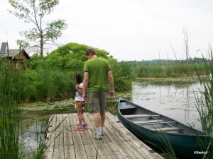 Looking for snakes with Baba.