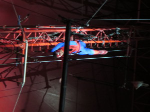 They even had Spiderman walking on the ceiling.