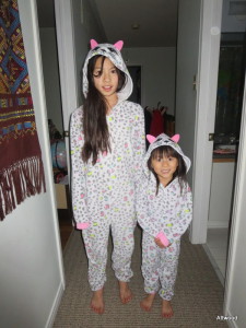 They now have matching pjs.