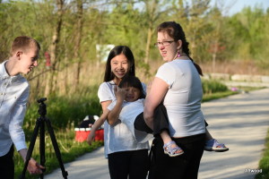 This is what you do with your cousins when you are board during a photo shoot.