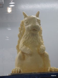 Butter sculptures.